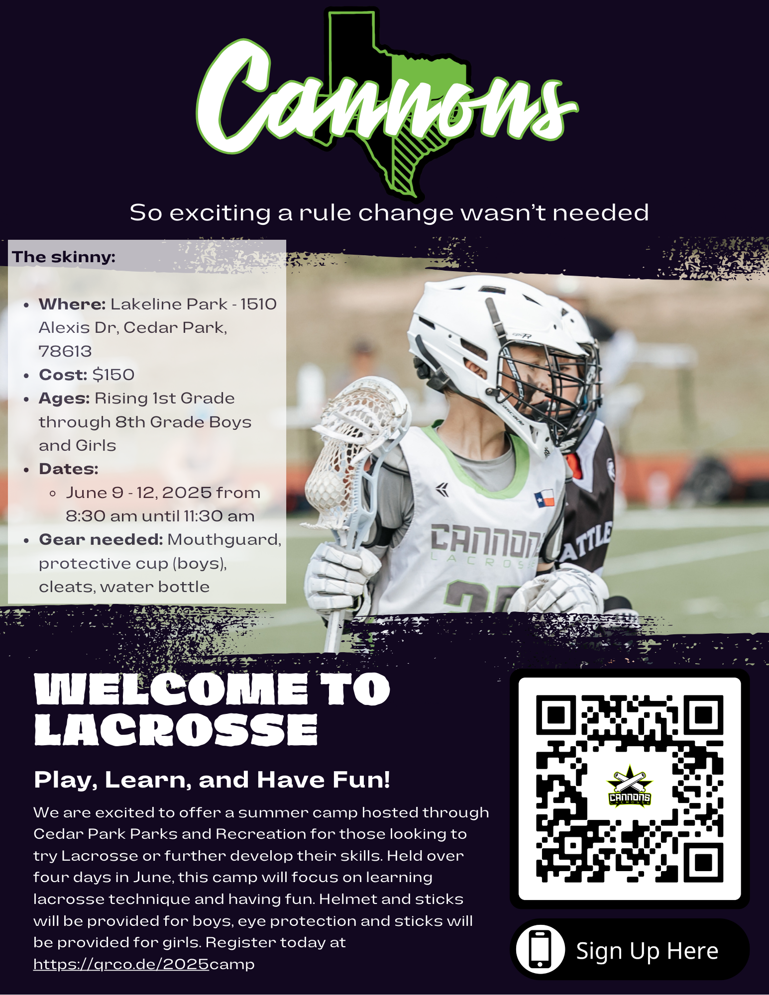 2025 Summer Camp 8.5 x 11 Flyer
