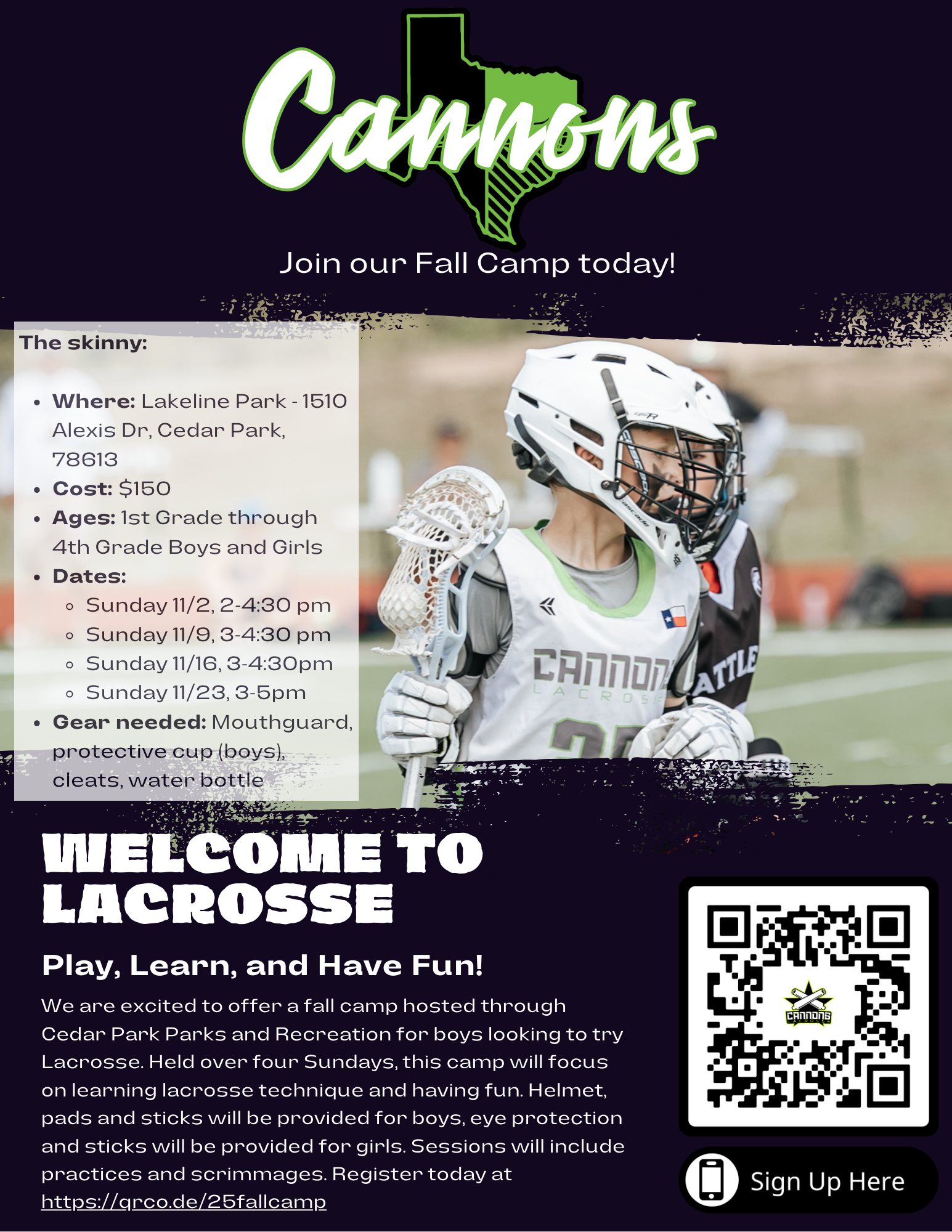 2025 Fall Mini Camp 8.5 x 11 Flyer 2025 Fall Mini Camp 8.5 x 11 Flyer