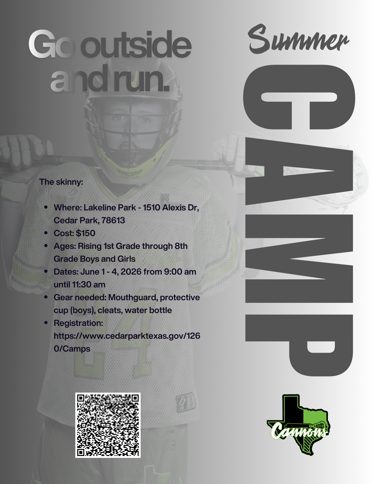 2026 Summer Camp Flyer